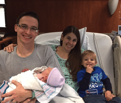 Michigan Reproductive Medicine Adrienne, Joseph, Landon welcoming baby girl Leighton to the family